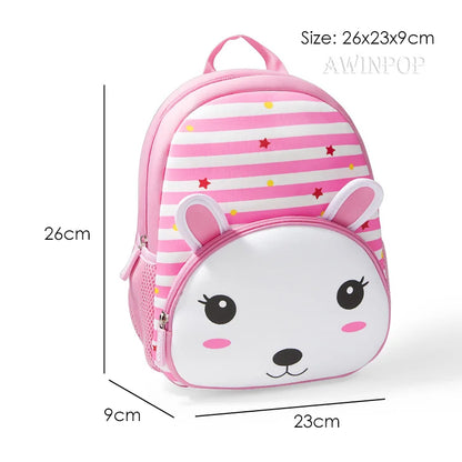 3D Green Dinosaur Children School Backpacks for Boys Waterproof Cartoon Animals Kindergarten Kids School Bags for 2-5 Years Old