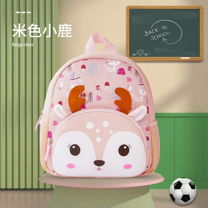 3D Green Dinosaur Children School Backpacks for Boys Waterproof Cartoon Animals Kindergarten Kids School Bags for 2-5 Years Old