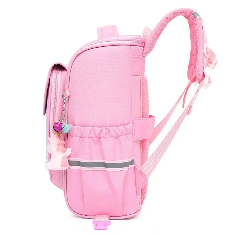 3D Orthopedic Backpacks For Girls Cartoon Mermaid Waterproof Primary School Bags Kids Satchel Knapsack Mochila Escolar
