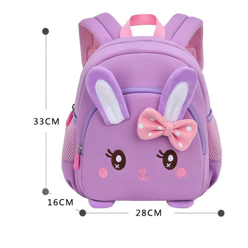 3D Rabbit Kindergarten Girls School Bags High Quality Children Toddler Backpack Cartoon Animal Bag for Boy Kids Mochila Infantil