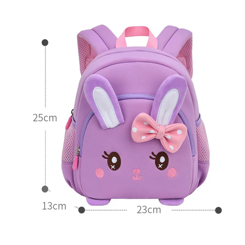 3D Rabbit Kindergarten Girls School Bags High Quality Children Toddler Backpack Cartoon Animal Bag for Boy Kids Mochila Infantil