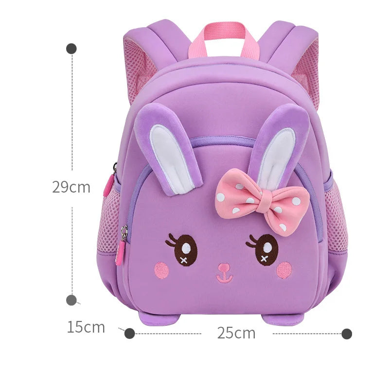 3D Rabbit Kindergarten Girls School Bags High Quality Children Toddler Backpack Cartoon Animal Bag for Boy Kids Mochila Infantil