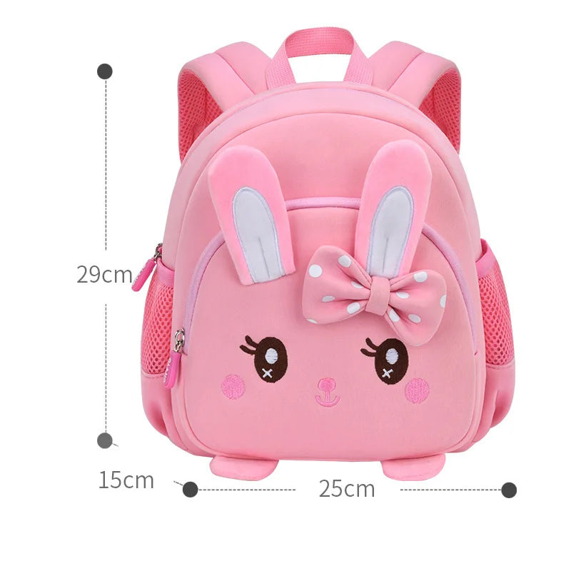 3D Rabbit Kindergarten Girls School Bags High Quality Children Toddler Backpack Cartoon Animal Bag for Boy Kids Mochila Infantil