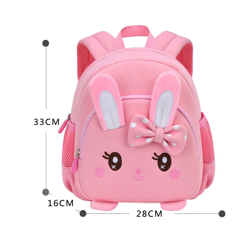 3D Rabbit Kindergarten Girls School Bags High Quality Children Toddler Backpack Cartoon Animal Bag for Boy Kids Mochila Infantil