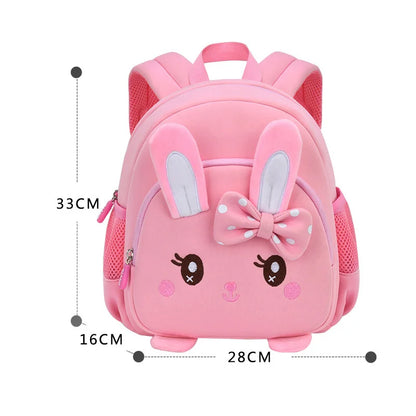 3D Rabbit Kindergarten Girls School Bags High Quality Children Toddler Backpack Cartoon Animal Bag for Boy Kids Mochila Infantil