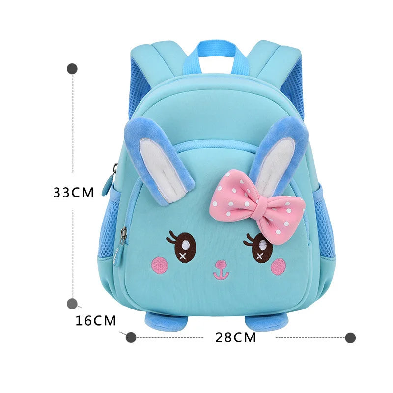 3D Rabbit Kindergarten Girls School Bags High Quality Children Toddler Backpack Cartoon Animal Bag for Boy Kids Mochila Infantil