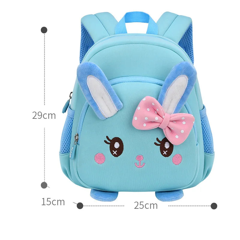 3D Rabbit Kindergarten Girls School Bags High Quality Children Toddler Backpack Cartoon Animal Bag for Boy Kids Mochila Infantil
