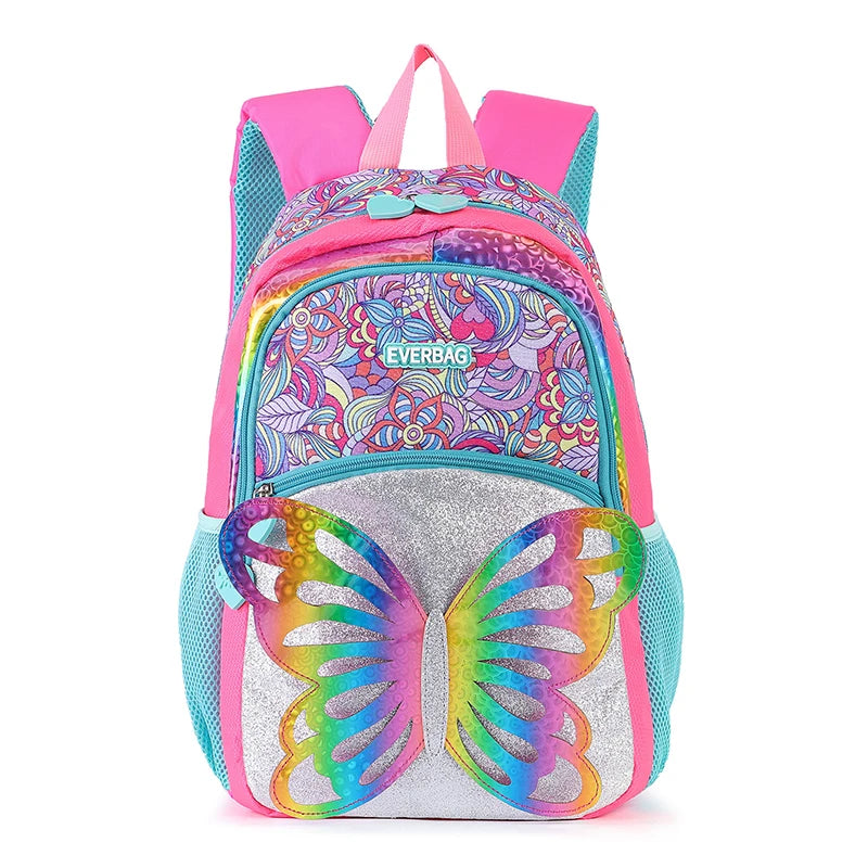 3D Rainbow Butterfly Children's Backpack For Girls Kids Teenagers School Bag Primary school Backpack For Students