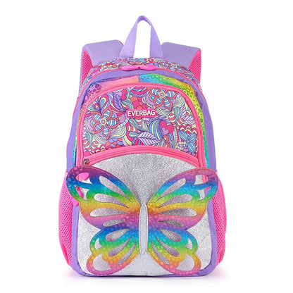 3D Rainbow Butterfly Children's Backpack For Girls Kids Teenagers School Bag Primary school Backpack For Students