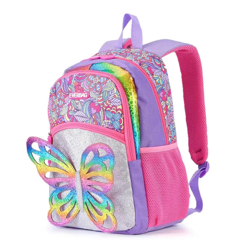 3D Rainbow Butterfly Children's Backpack For Girls Kids Teenagers School Bag Primary school Backpack For Students