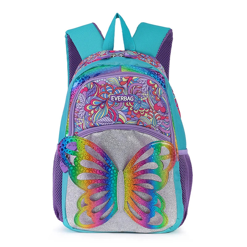 3D Rainbow Butterfly Children's Backpack For Girls Kids Teenagers School Bag Primary school Backpack For Students