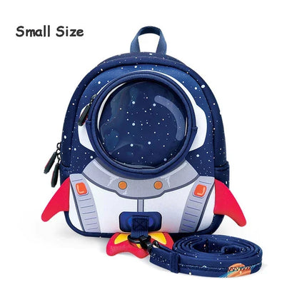 3D Rockets Anti-lost School Girls Cartoon high-grade Toy Boys Backpack Kindergarten Bags Children's Gifts For Age 1-6