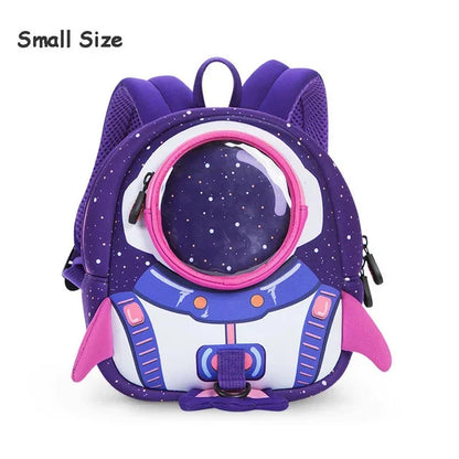 3D Rockets Anti-lost School Girls Cartoon high-grade Toy Boys Backpack Kindergarten Bags Children's Gifts For Age 1-6