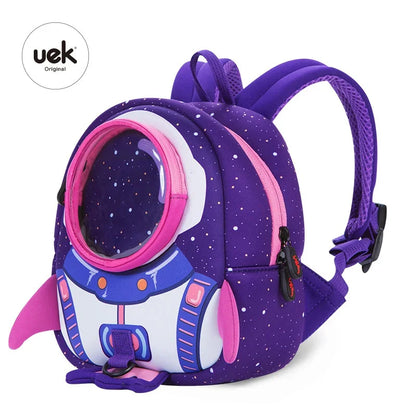 3D Rockets Anti-lost School Girls Cartoon high-grade Toy Boys Backpack Kindergarten Bags Children's Gifts For Age 1-6