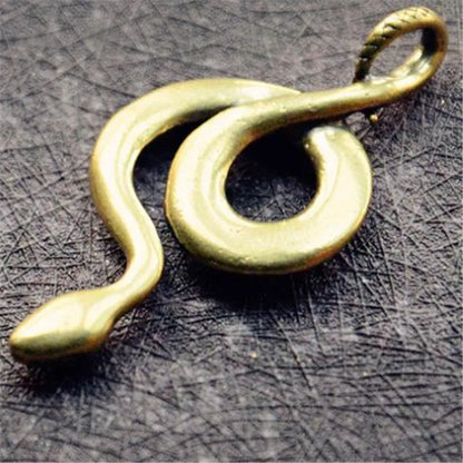3D Snake Casting Animal Mini Figurine Retro Style Metal Sculpture Home Office Room Desktop Decoration Collect Ornaments Gift