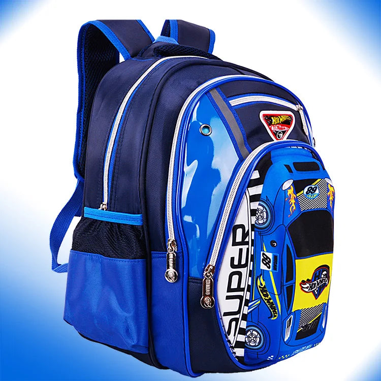 3D car school bags for boys girls Large-capacity children's orthopedic school backpacks kids Waterproof  In Primary  schoolbags