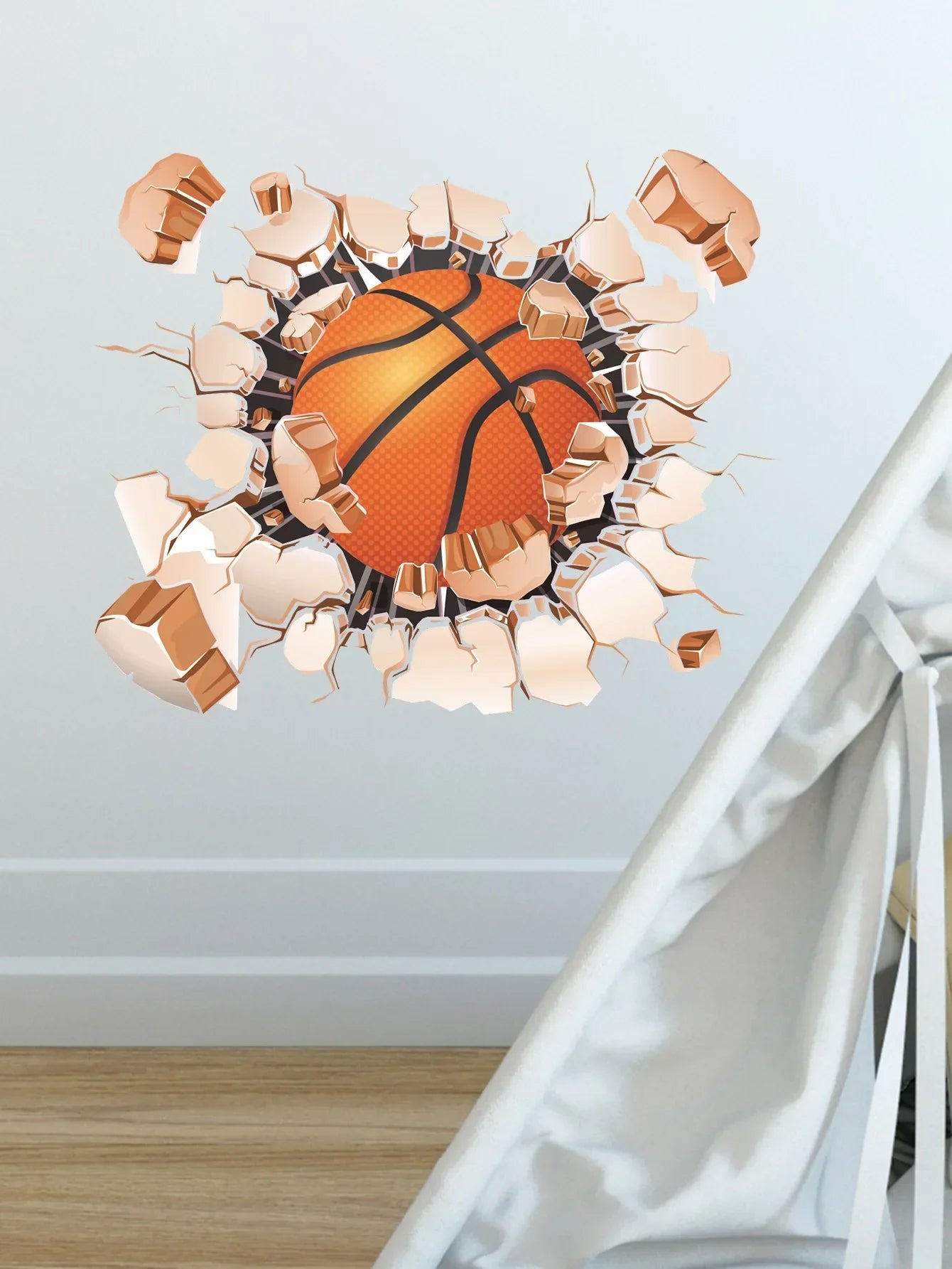 3D wall sports basketball children bedroom home wall background decoration stickers self adhesive room decor  sticker