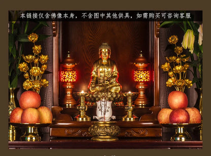 3P -TOP GOOD  Sakyamuni Amitabha Amitayus Medicine Guru THREE Buddha figures HOME family  Protection copper Sculpture statue