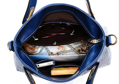 3PC Set For Luxury Handbags Women Handbag Shoulder s Tote Purse Leather Ladies Messenger Hobo Bag Beach Bolso Mujer
