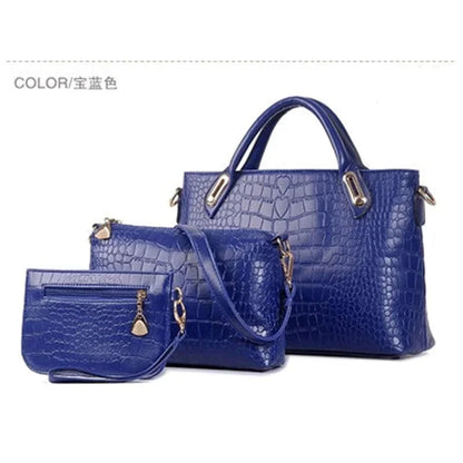 3PC Set For Luxury Handbags Women Handbag Shoulder s Tote Purse Leather Ladies Messenger Hobo Bag Beach Bolso Mujer