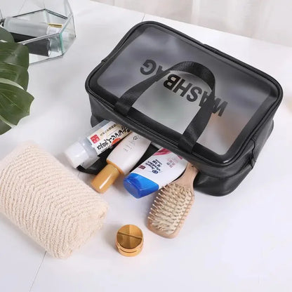 3PC/Set Portable Travel Wash Bag Transparent Waterproof Makeup Storage Pouch Large Capacity Cosmetic Organizer Beauty Women Case