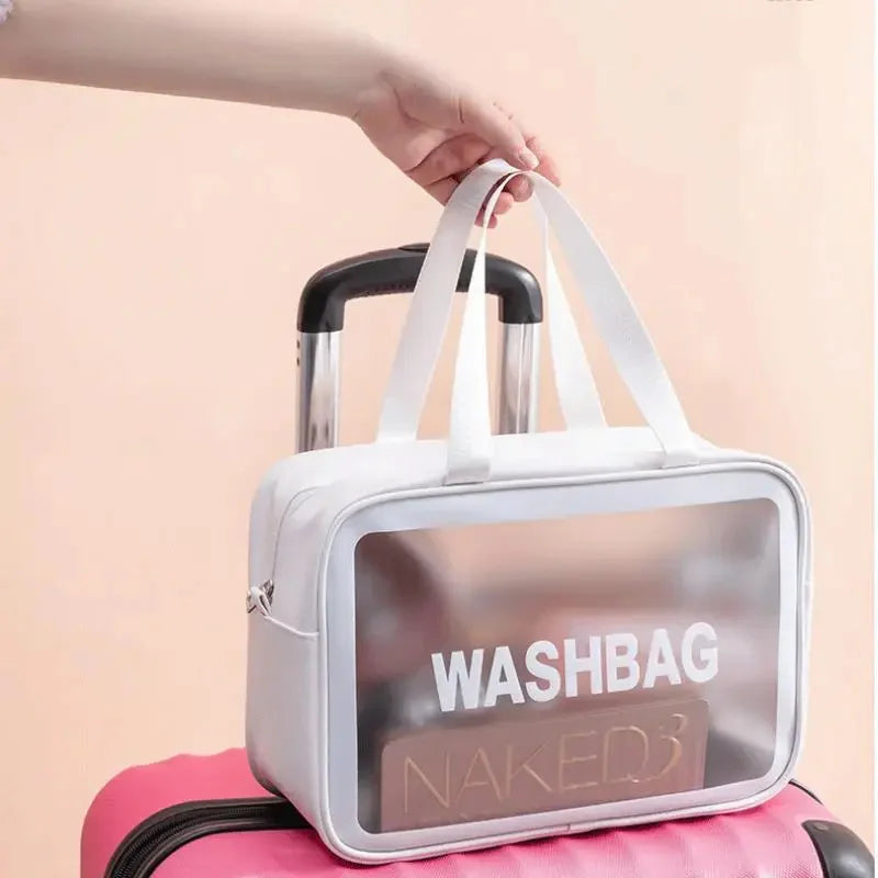 3PC/Set Portable Travel Wash Bag Transparent Waterproof Makeup Storage Pouch Large Capacity Cosmetic Organizer Beauty Women Case