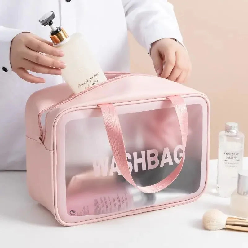 3PC/Set Portable Travel Wash Bag Transparent Waterproof Makeup Storage Pouch Large Capacity Cosmetic Organizer Beauty Women Case
