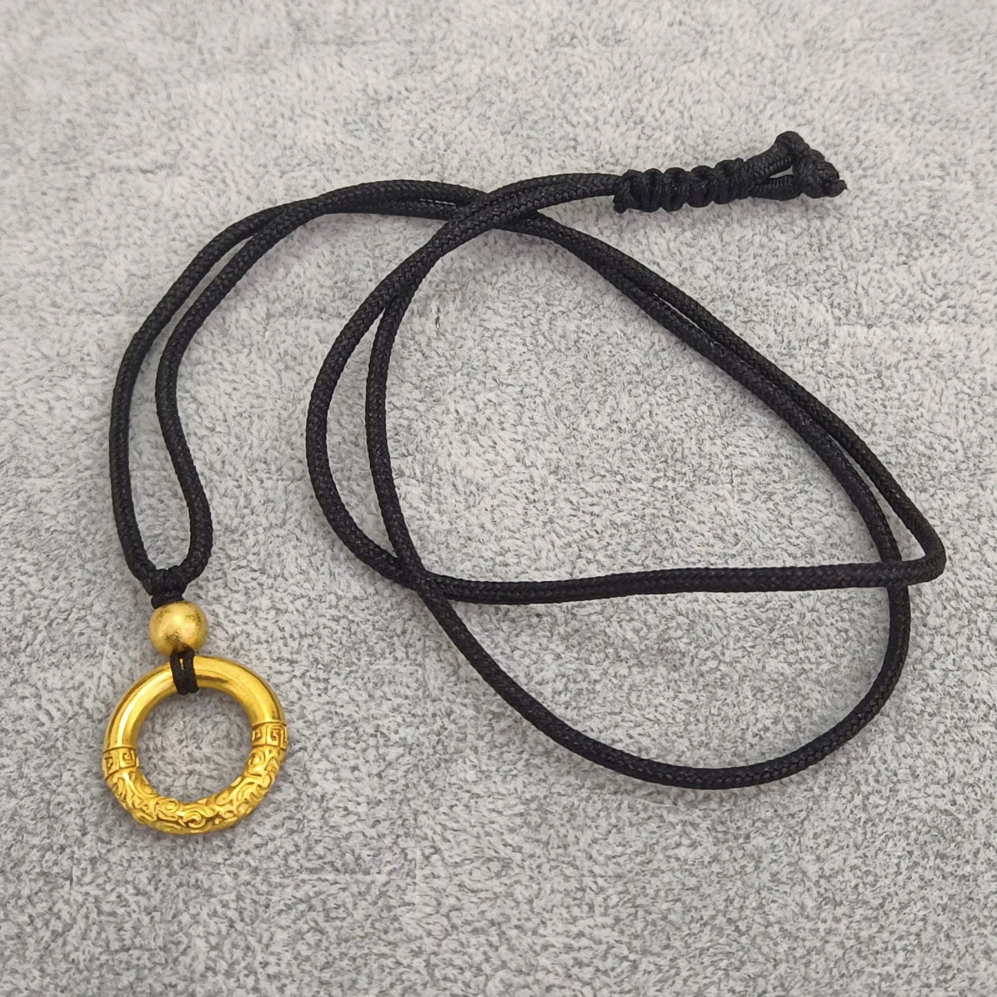 3PCS # Asia Thailand Buddhist pocket travel efficacious bless Buddha Amulet Safety ring pendant gold copper protective talisman