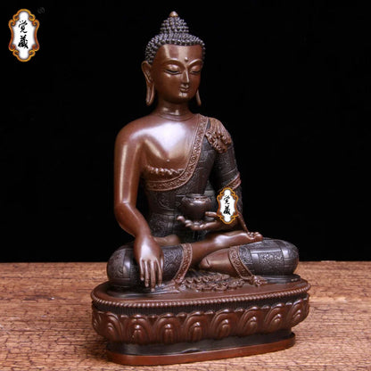 3PCS # GOOD figure of Buddha HOME  Talisman Protection # Tibetan Tantra Buddhism Phra Sompo Sambo Buddha brass statue