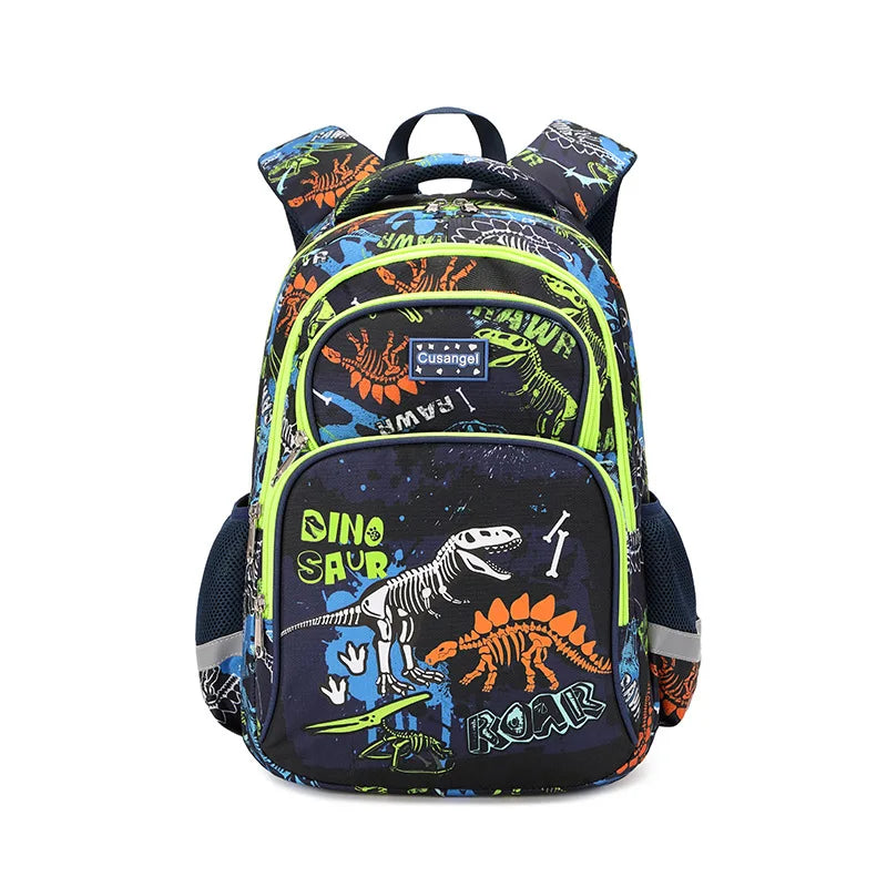 3Pcs Boys Dinosaur School Bag For Girls Student Backpack Set with Lunch Box Pencil Case, School Book Bag for Kids