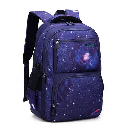 3Pcs Set Children's Backpacks Starry sky Pattern Student School Bag for Boys Waterproof School bag With Lunch bag Pencil Case