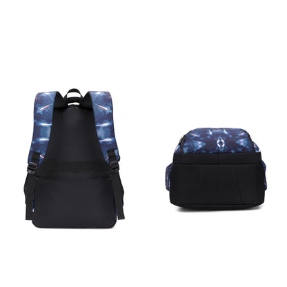 3Pcs Set Children's Backpacks Starry sky Pattern Student School Bag for Boys Waterproof School bag With Lunch bag Pencil Case