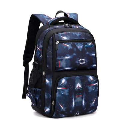 3Pcs Set Children's Backpacks Starry sky Pattern Student School Bag for Boys Waterproof School bag With Lunch bag Pencil Case
