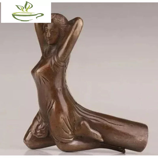 WALKING STICK CANE HEAD BRONZE CASTING WOMAN STATUE ACCESSORIES COLLECTABLE