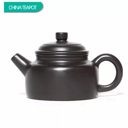 90ml Yixing Small Capacity Purple Clay Teapots Famous Artists Handmade Tea Pot Raw Ore Black Mud Kettle Chinese Zisha Tea Set