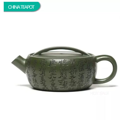 120ml Chinese Yixing Small Capacity Purple Clay Teapots Famous Handmade Tea Pot Raw Ore Green Mud Kettle Authentic Zisha Tea Set