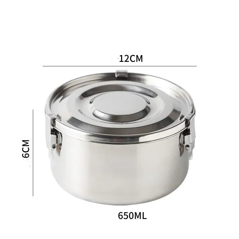 3pcs/5pcs 304 Stainlesss Steel Leak Proof outdoor Picnic Box Set Lunch Box with Lid Bento Box Food Storage Containers Tableware