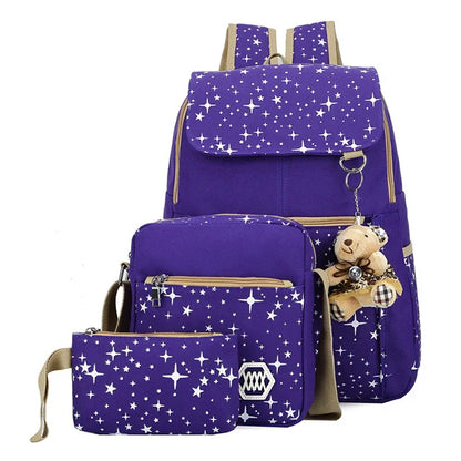 3pcs School Bags For Teenagers Girls Children School Backpacks Students Kids SchoolBag Set Travel Bag Rucksacks Mochila