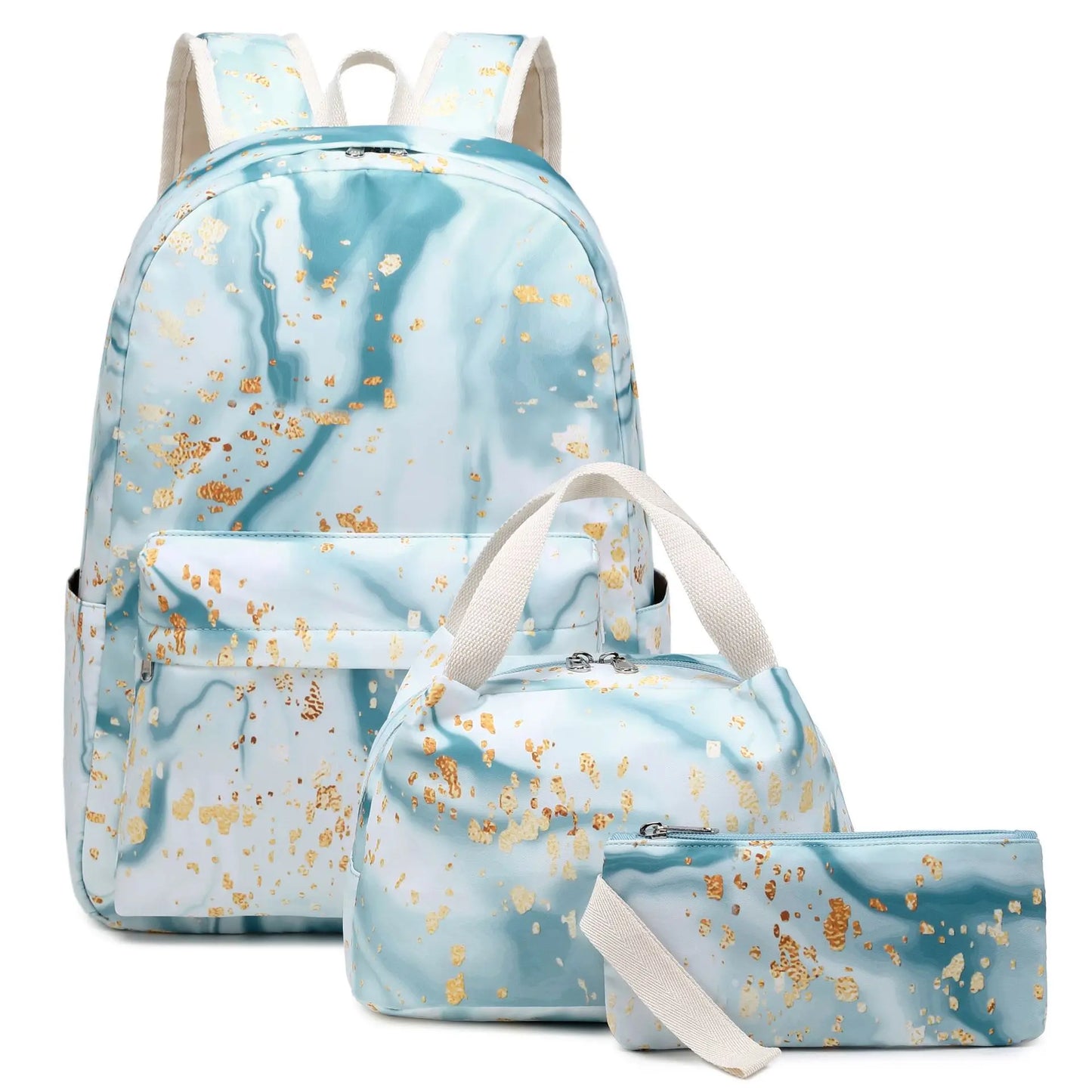 3pcs School Bags for Teenagers Girls School Backpack Set Backpack Cute Book Bag Waterproof School bag With Lunch bag Pencil case