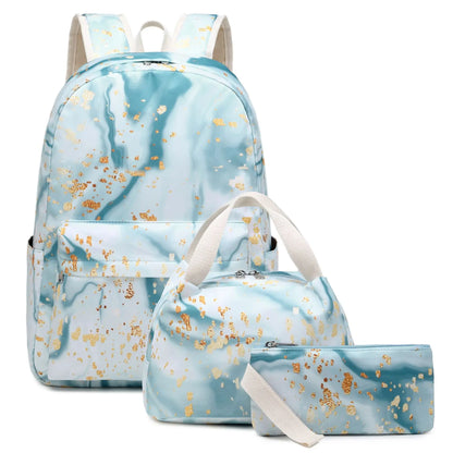 3pcs School Bags for Teenagers Girls School Backpack Set Backpack Cute Book Bag Waterproof School bag With Lunch bag Pencil case