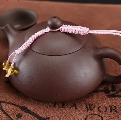 3pcs/lot Chinese pot string handmade rope for tea pot bead decoration on sales ropes for pot of tea lid tea set accessories new