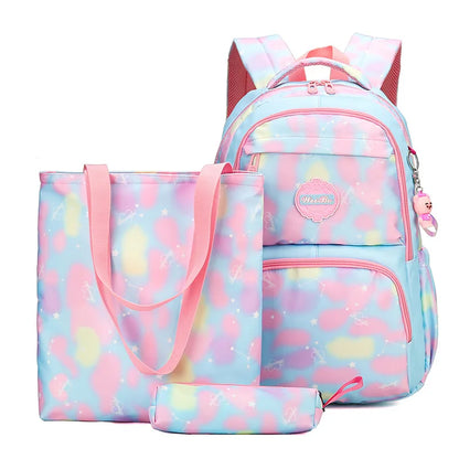 3pcs/set Printing School Bags Backpacks Schoolbag Fashion Kids Lovely Backpack For Children Girls School bag Student Mochila sac