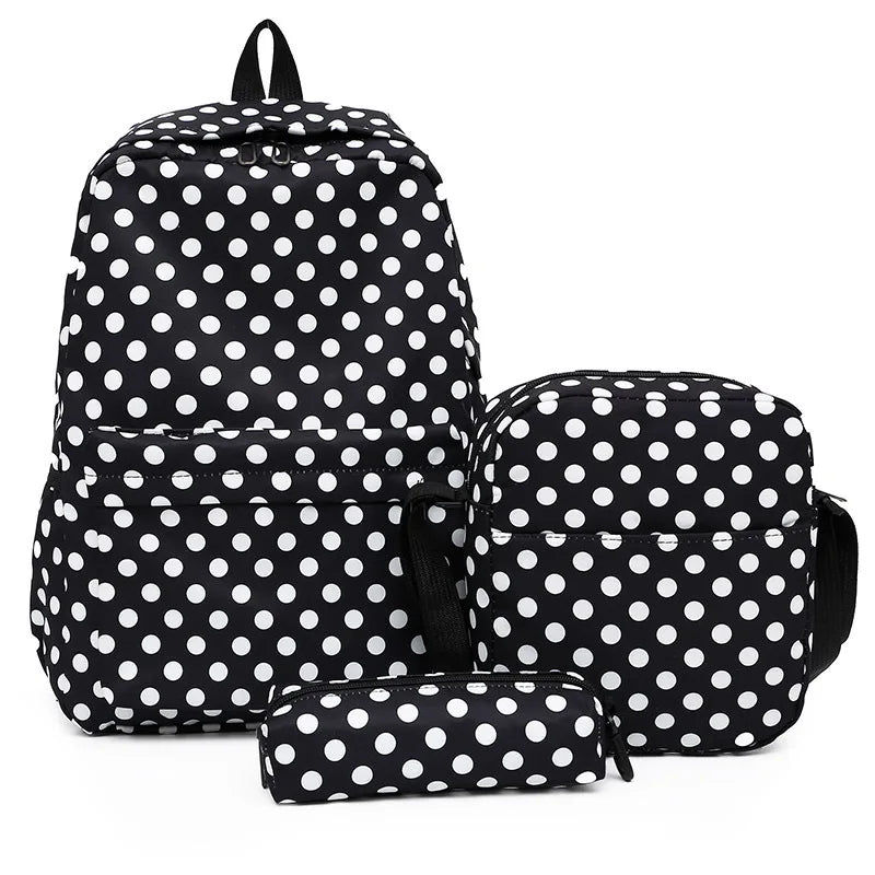 3pcs/set Printing School Bags Backpacks Schoolbag Fashion Kids Lovely Backpack For Children Girls School bag Student Mochila sac