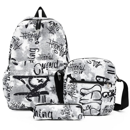3pcs/set Printing School Bags Backpacks Schoolbag Fashion Kids Lovely Backpack For Children Girls School bag Student Mochila sac