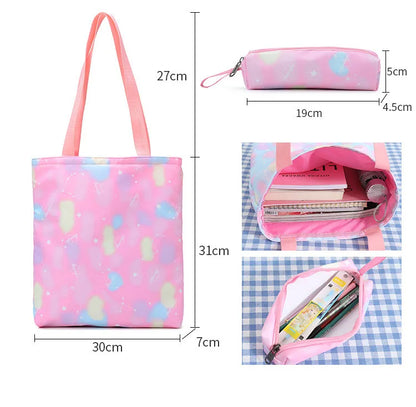 3pcs/set Printing School Bags Backpacks Schoolbag Fashion Kids Lovely Backpack For Children Girls School bag Student Mochila sac
