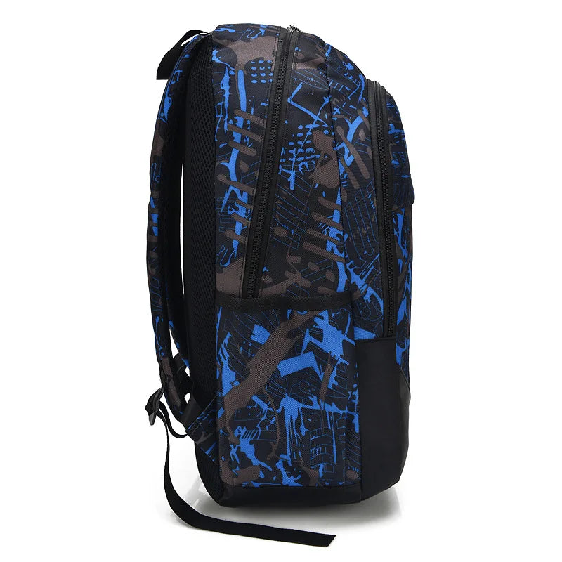 3pcs/set School Backpack For Teenagers Boys School Bags Fashion Children Waterproof Students Backpack Kids Mochila Escolar