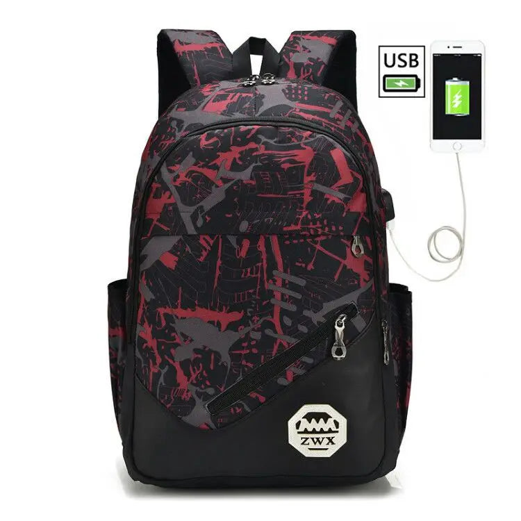 3pcs/set School Backpack For Teenagers Boys School Bags Fashion Children Waterproof Students Backpack Kids Mochila Escolar