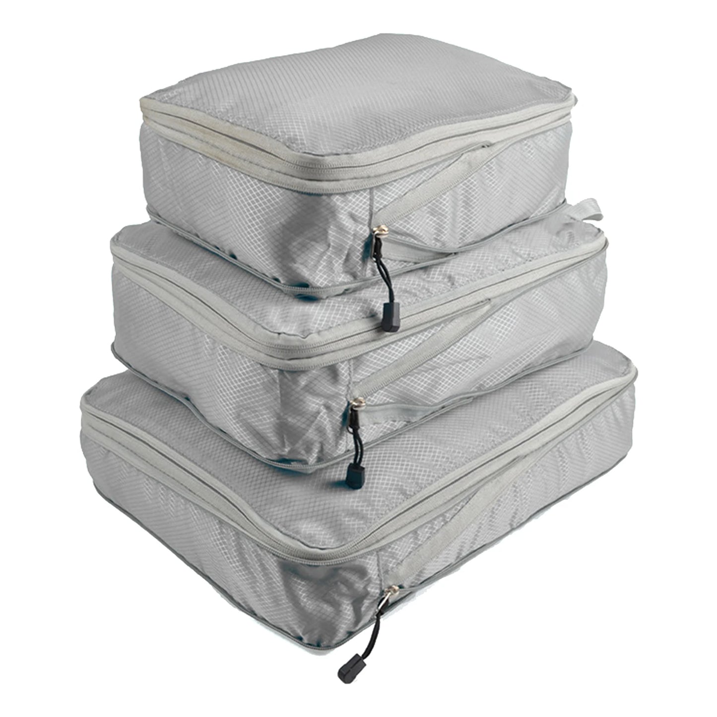 3pcs/set With Compression Portable Holiday Nylon Travel Waterproof Wear Resistant Storage Bag Packing Cube For Suitcase