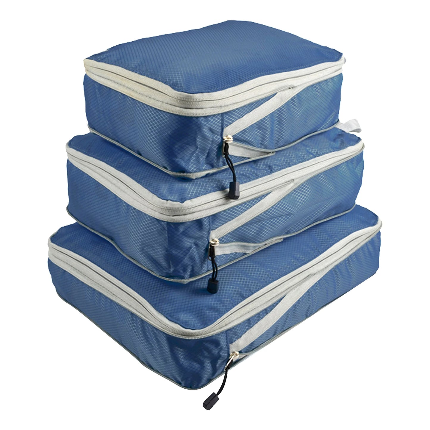 3pcs/set With Compression Portable Holiday Nylon Travel Waterproof Wear Resistant Storage Bag Packing Cube For Suitcase