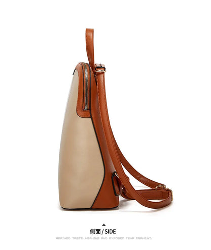 3pcs/set fashion backpack woman leather backpack female shoulder bag waist bag leather purse clutch bag credit card holder gift